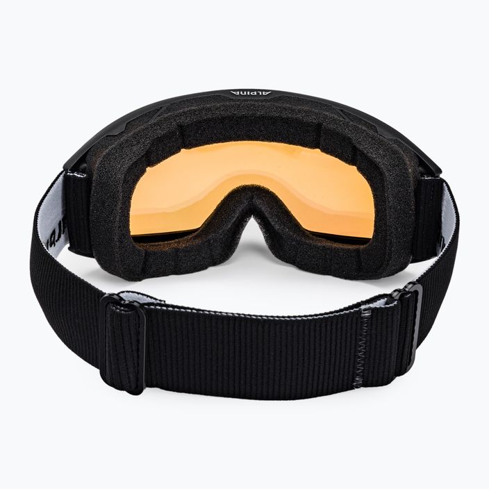 Ski goggles Alpina Nakiska Q-Lite black matt/gold 3