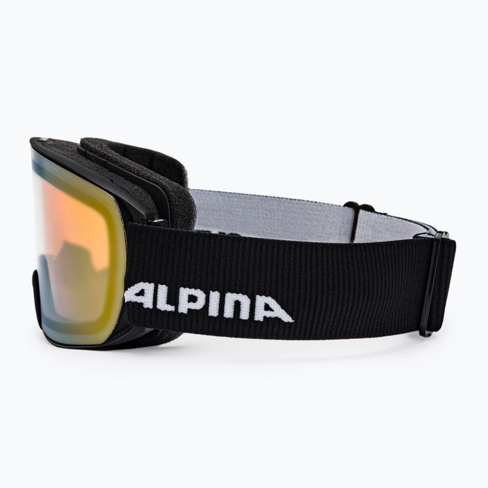 Ski goggles Alpina Nakiska Q-Lite black matt/gold 4