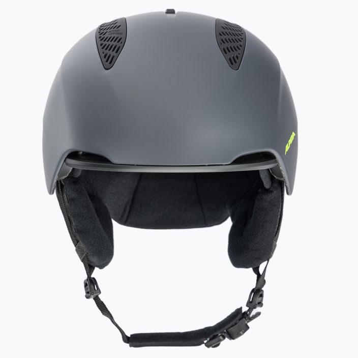 Ski helmet Alpina Grand charcoal/neon matt 2