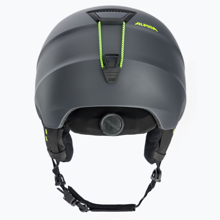 Ski helmet Alpina Grand charcoal/neon matt 3