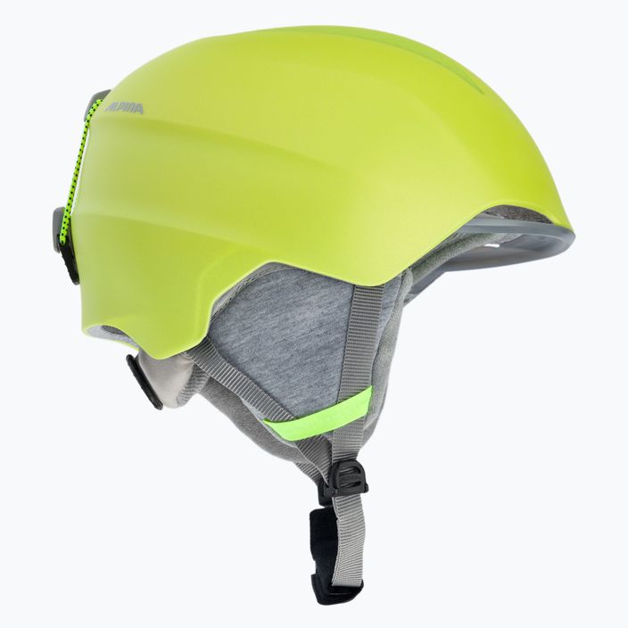 Children's ski helmets Alpina Grand Jr neon yellow 4