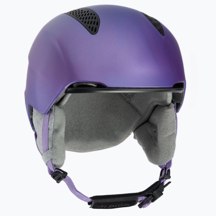 Children's ski helmets Alpina Grand Jr flip-flop purple