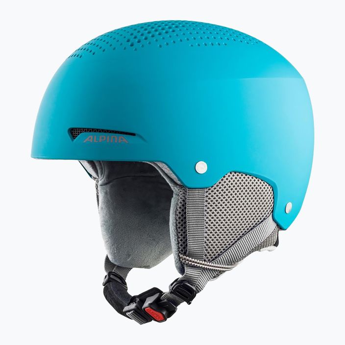 Children's ski helmets Alpina Zupo turquoise matt 10