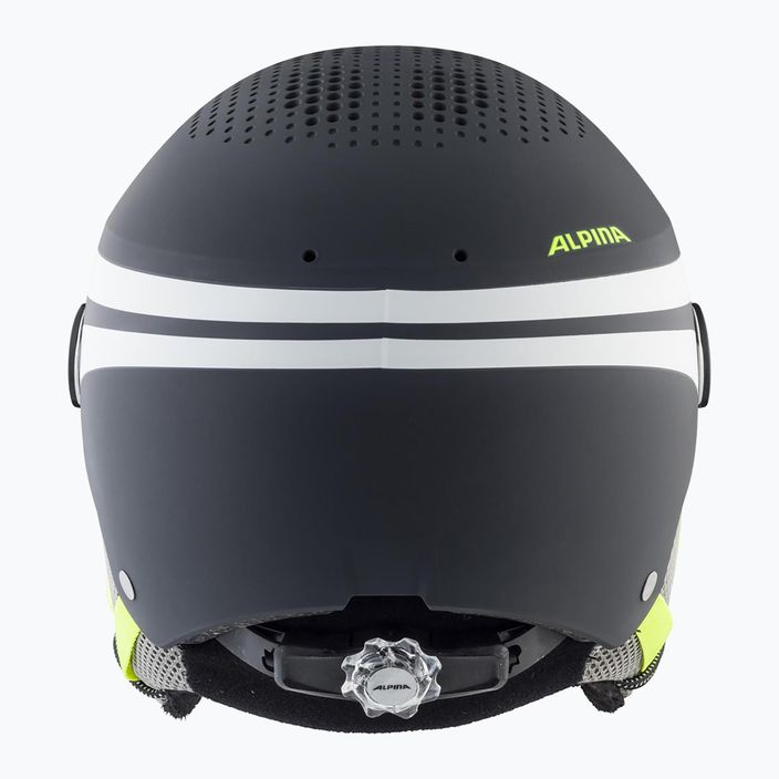 Children's ski helmets Alpina Zupo Visor Q-Lite charcoal/neon matt 12