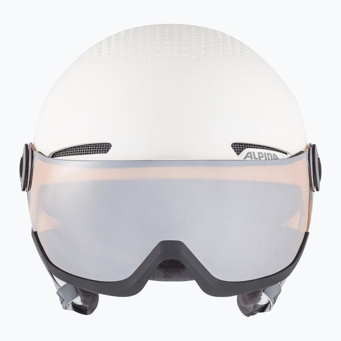 Ski helmet Alpina Arber Visor Q Lite white matt 10