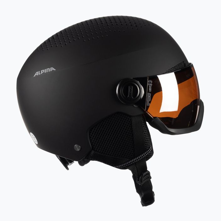 Ski helmet Alpina Arber Visor Q Lite black matte 4