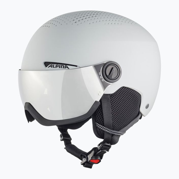 Alpina Arber Visor Q Lite grey matt ski helmet 6