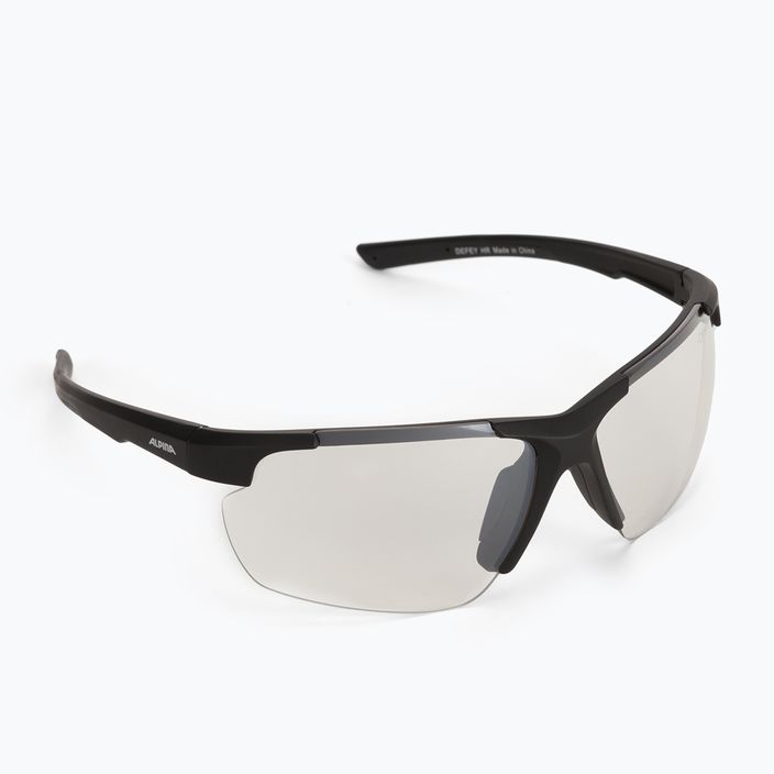 Bicycle goggles Alpina Defey HR black matt/clear mirror