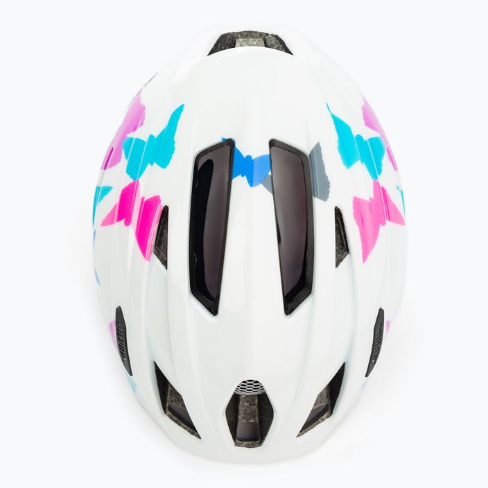 Children's bicycle helmet Alpina Pico pearlwhite butterflies gloss 6