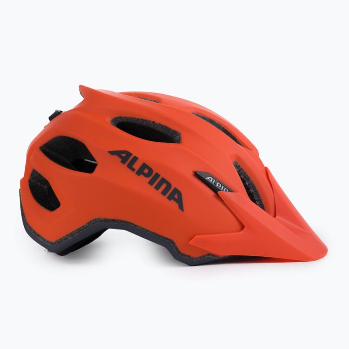 Children's bicycle helmet Alpina Carapax pumpkin orange matt 3