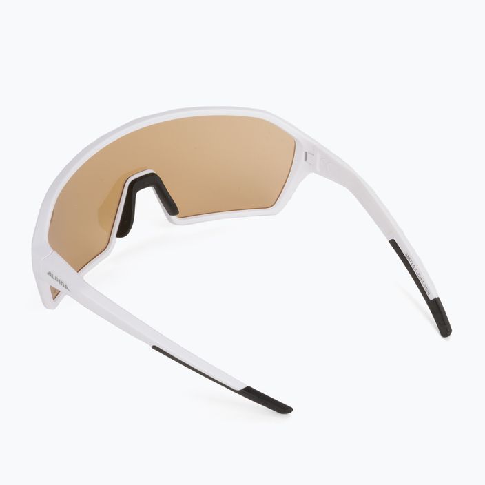 Bicycle goggles Alpina Ram Q-Lite V white matt/blue mirror 2