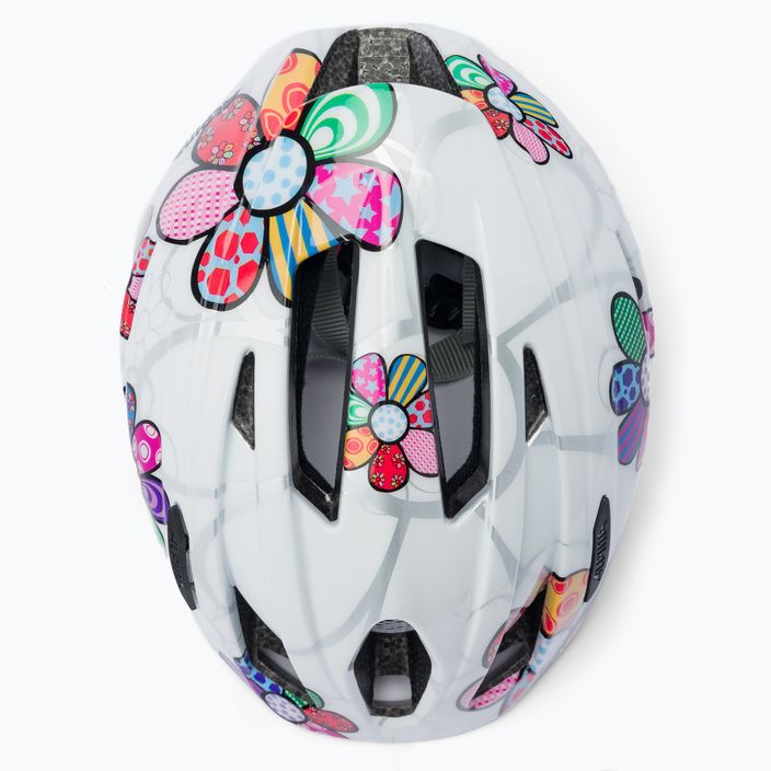 Children's bicycle helmet Alpina Pico pearlwhite/flower gloss 6