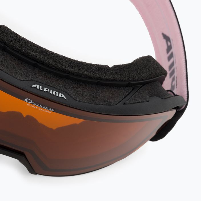 Ski goggles Alpina Nakiska black/rose matt/orange 5