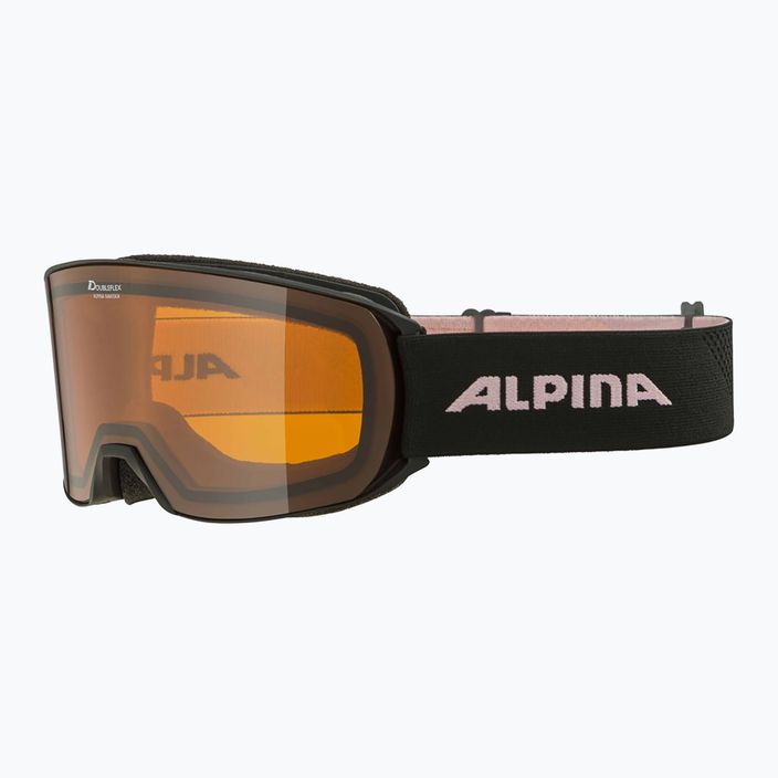 Ski goggles Alpina Nakiska black/rose matt/orange 6