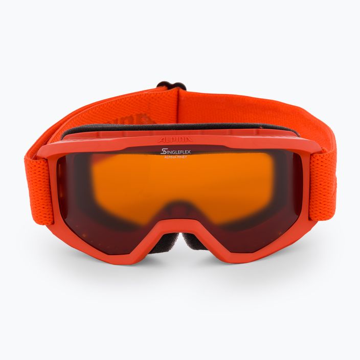 Children's ski goggles Alpina Piney pumpkin matt/orange 2