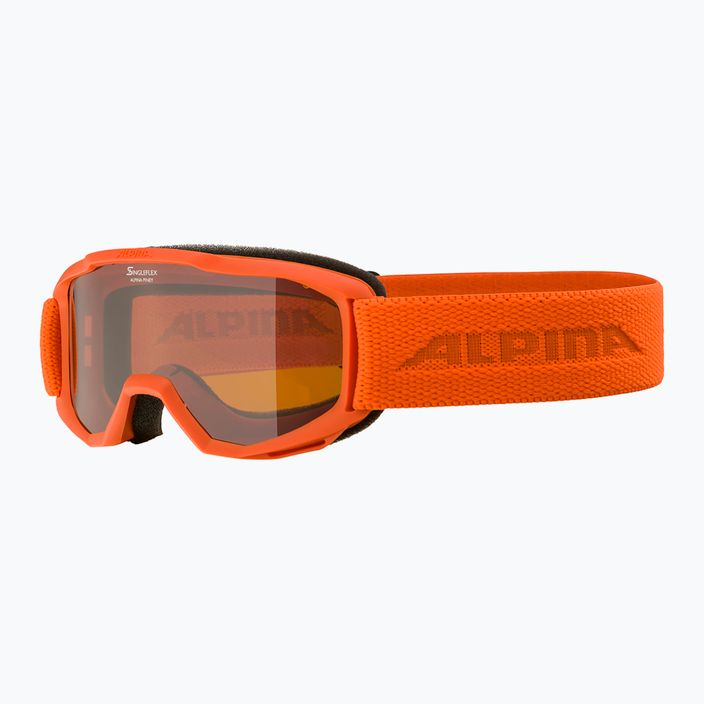 Children's ski goggles Alpina Piney pumpkin matt/orange 6