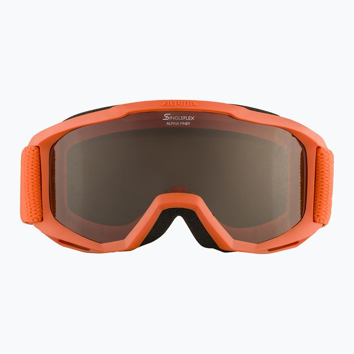 Children's ski goggles Alpina Piney pumpkin matt/orange 7