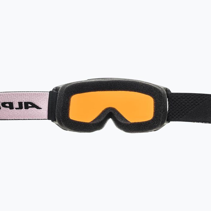 Children's ski goggles Alpina Piney black/rose matt/orange 8