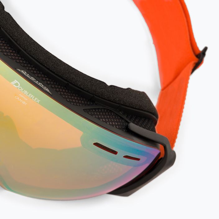 Ski goggles Alpina Granby Q-Lite black/pumpkin matt/gold sph 5