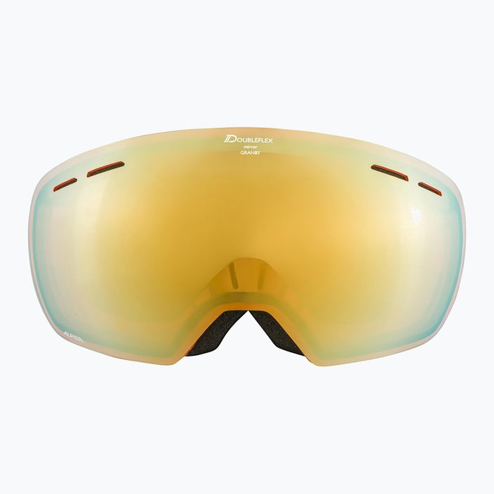 Ski goggles Alpina Granby Q-Lite black/pumpkin matt/gold sph 7