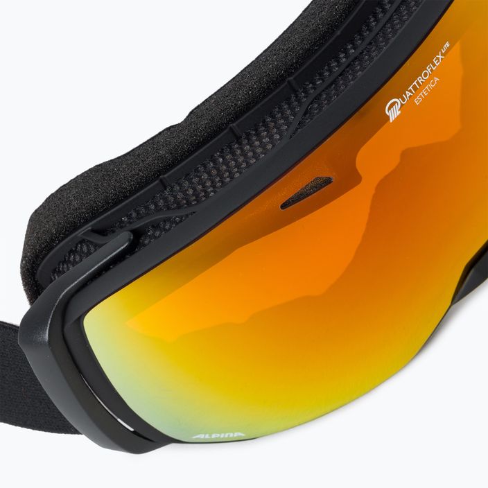 Ski goggles Alpina Estetica Q-Lite black/rose matt/rainbow sph 5