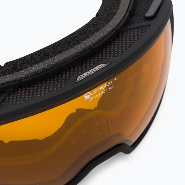 Ski goggles Alpina Double Jack Mag Q-Lite black matt/mirror black 5