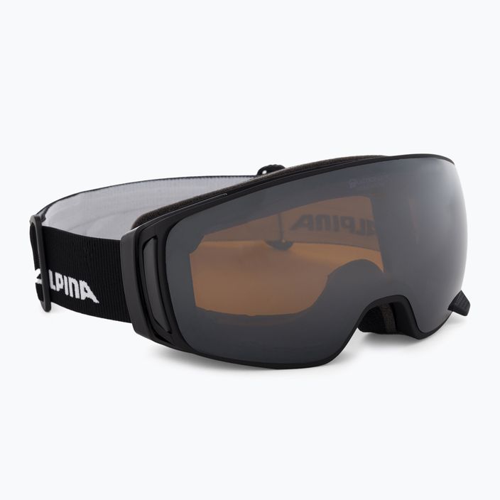 Ski goggles Alpina Double Jack Mag Q-Lite black matt/mirror black 6
