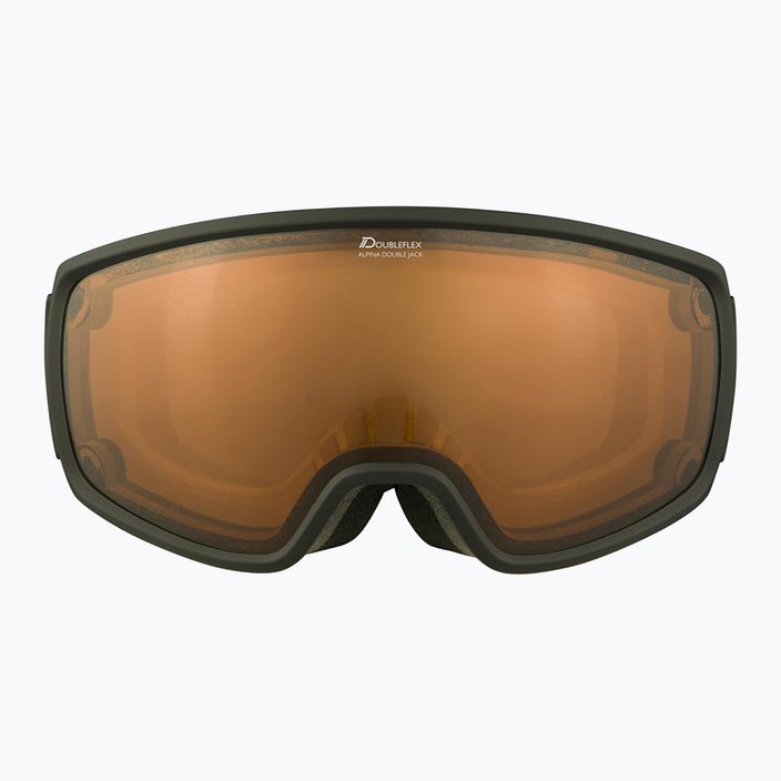 Ski goggles Alpina Double Jack Mag Q-Lite black matt/mirror black 8