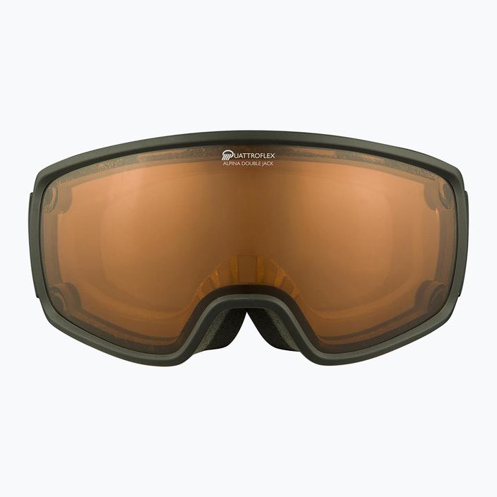 Ski goggles Alpina Double Jack Mag Q-Lite black/rose matt/mirror black 5