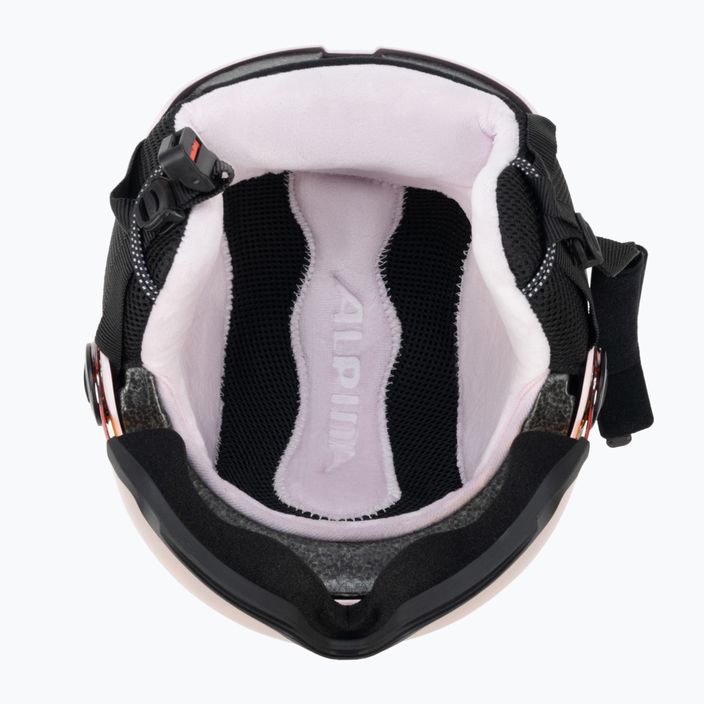 Children's ski helmets Alpina Zupo Visor Q-Lite rose matt 5