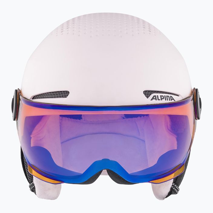 Children's ski helmets Alpina Zupo Visor Q-Lite rose matt 10
