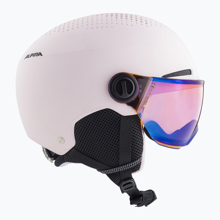 Children's ski helmets Alpina Zupo Visor Q-Lite rose matt 11