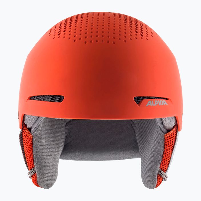 Children's ski helmets Alpina Zupo pumpkin/orange matt 10