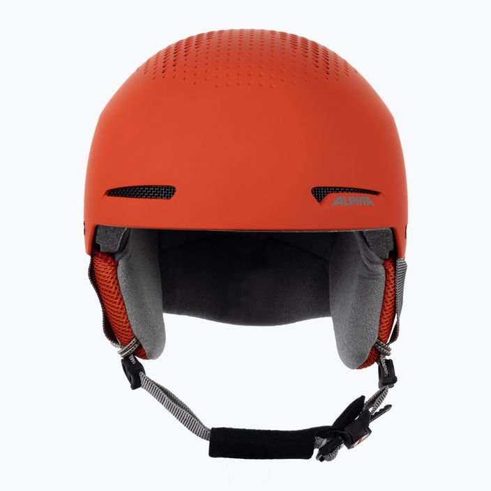 Children's ski helmets Alpina Zupo pumpkin/orange matt 2