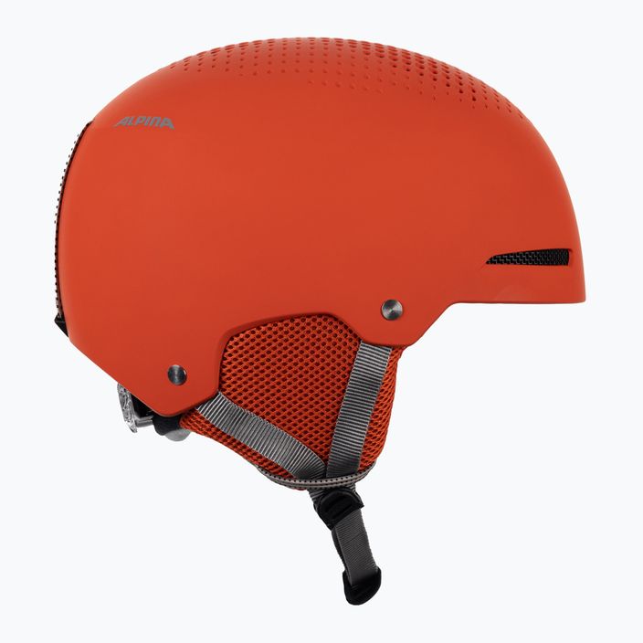 Children's ski helmets Alpina Zupo pumpkin/orange matt 4