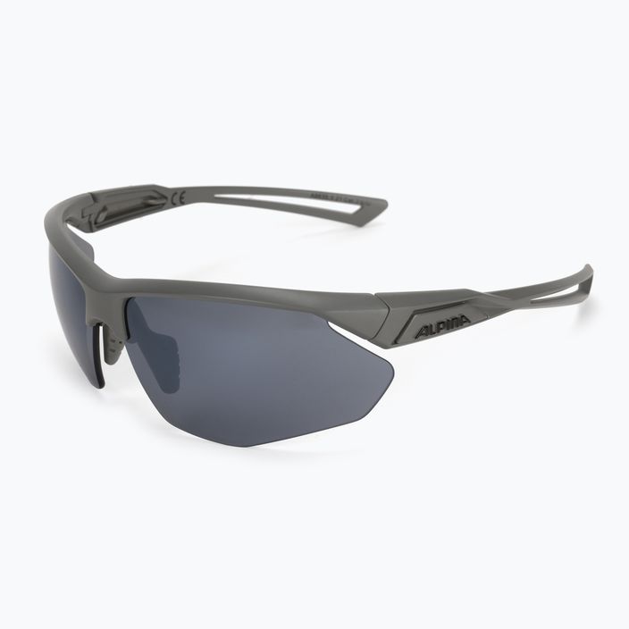 Bicycle goggles Alpina Defey HR moon-grey matt/black mirror 5