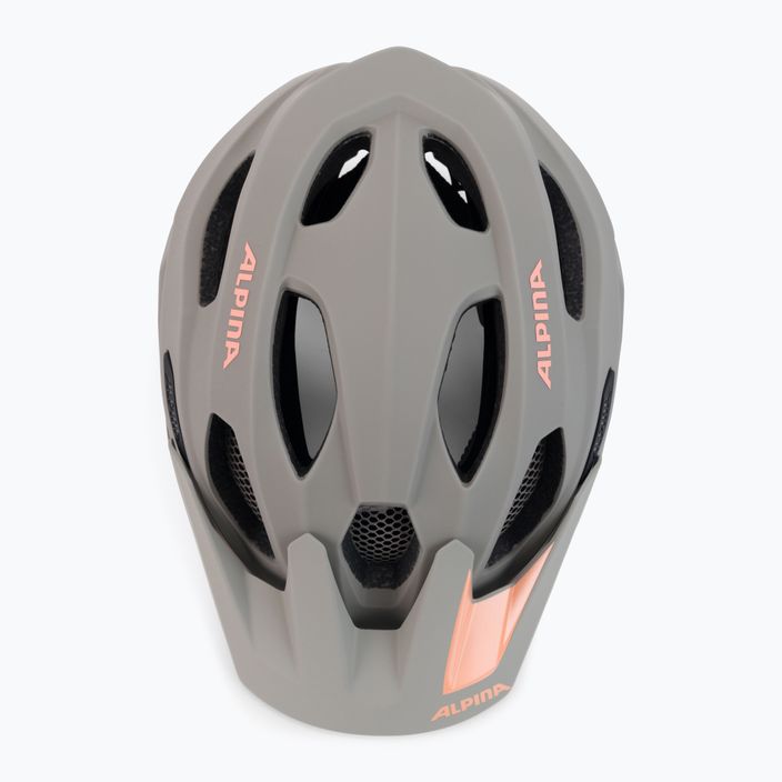 Bicycle helmet Alpina Carapax 2.0 moon grey peach matt 6