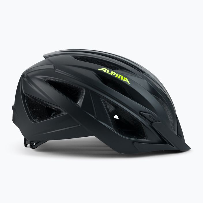 Bicycle helmet Alpina Parana black neon/yellow matte 3
