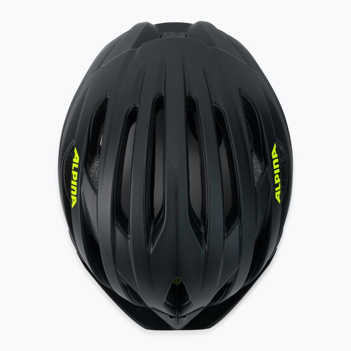 Bicycle helmet Alpina Parana black neon/yellow matte 6