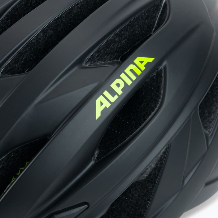 Bicycle helmet Alpina Parana black neon/yellow matte 7