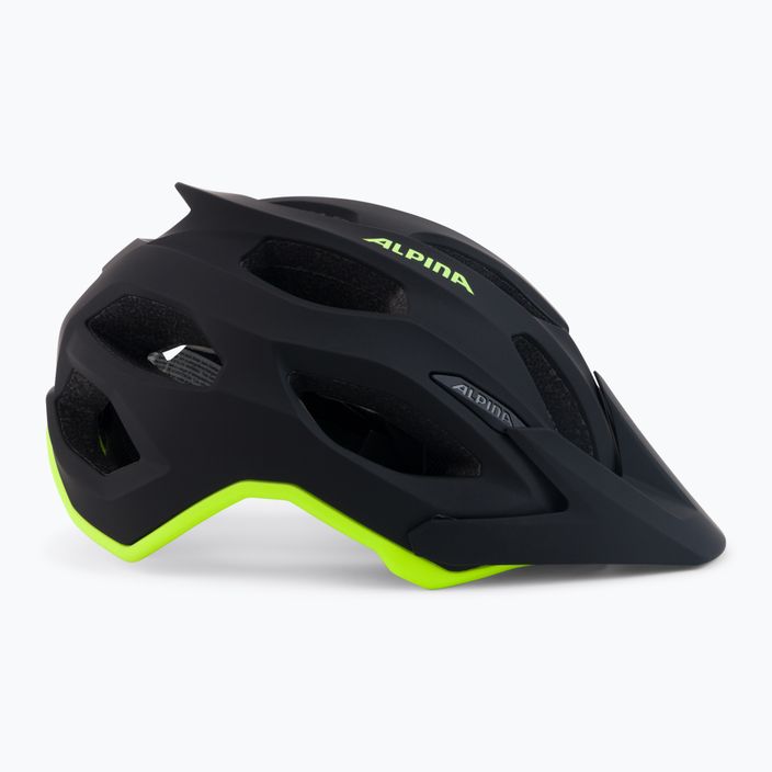 Bicycle helmet Alpina Carapax 2.0 black neon/yellow matte 3