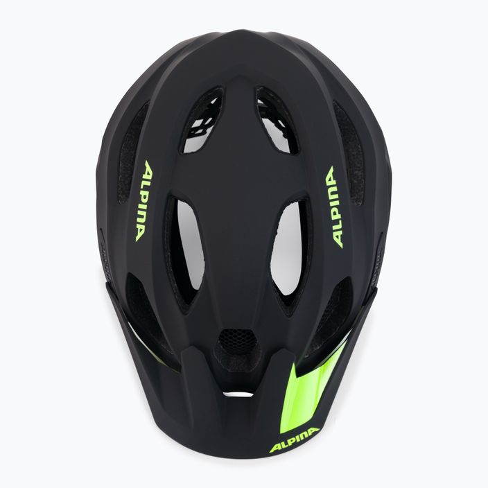 Bicycle helmet Alpina Carapax 2.0 black neon/yellow matte 6
