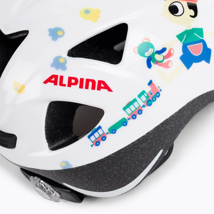Children's bicycle helmet Alpina Ximo white bear gloss 7