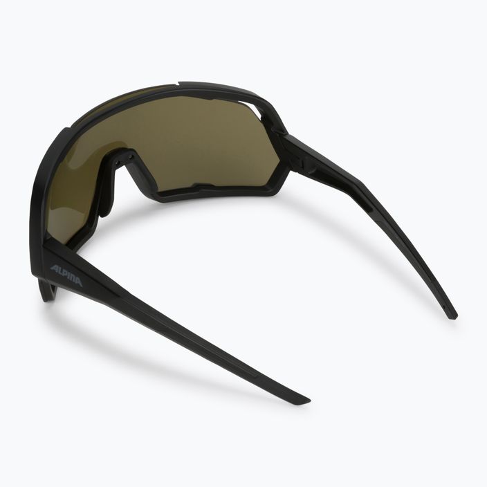 Bicycle goggles Alpina Rocket Q-Lite black matt/silver mirror 2