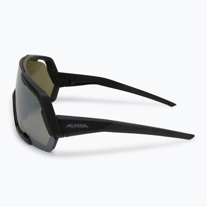 Bicycle goggles Alpina Rocket Q-Lite black matt/silver mirror 4
