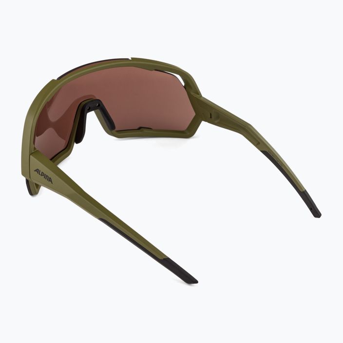Alpina Rocket Q-Lite olive matt/bronze mirror sunglasses 2