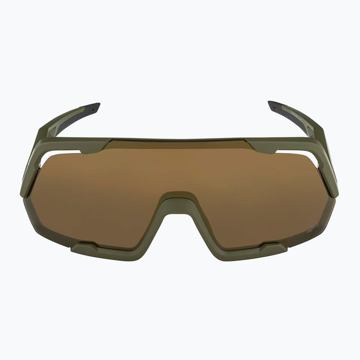 Alpina Rocket Q-Lite olive matt/bronze mirror sunglasses 6