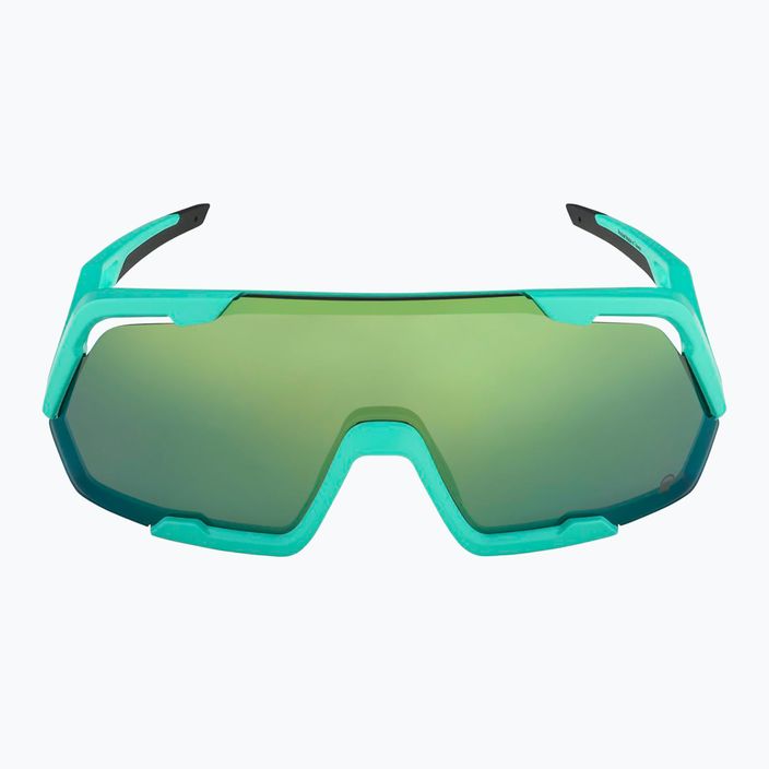 Alpina Rocket Q-Lite turquoise matt/green mirror sunglasses 2