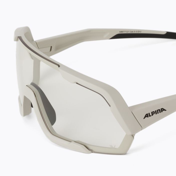 Bicycle goggles Alpina Rocket V cool grey matt/clear 5