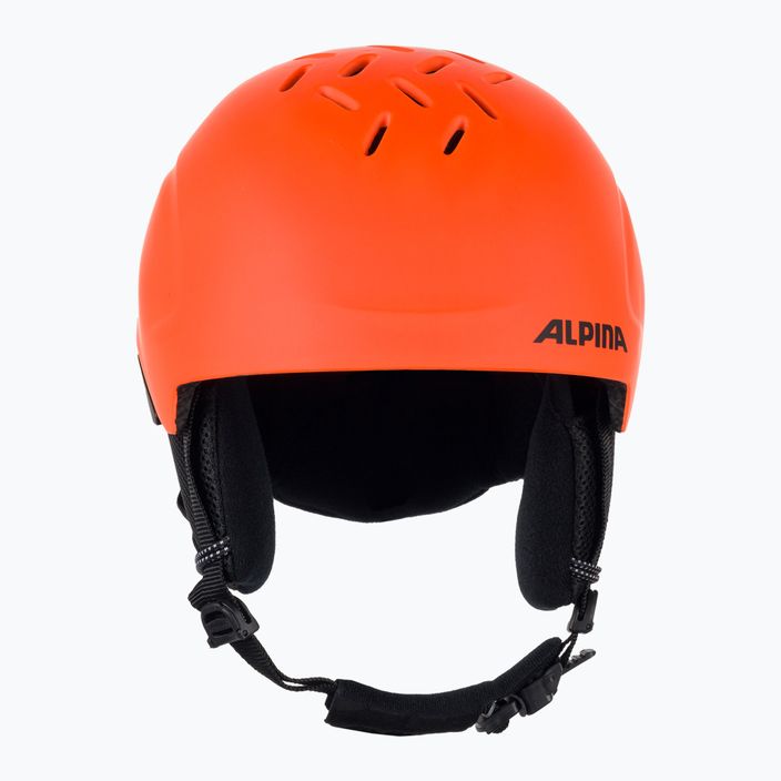Children's ski helmets Alpina Pizi neon/orange matt 2